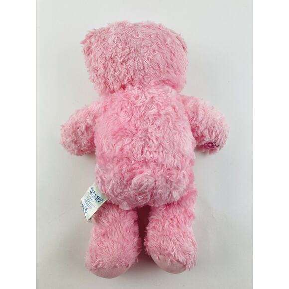 Build A Bear Plush Teddy Pink Soft Heart Nose Stuffed Animal Kitty White Scruffy - Picture 5 of 11